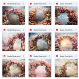 Ultimate Studio Floral Arch Background Bundle