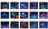 Ultimate Night Sky Portrait Background Bundle