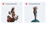 Magical Mermaid Princess Model Overlays