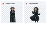 Magical Vampire Model Overlays