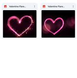 Magical Valentine Light Flare Overlays