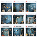 Ultimate Nautical Portrait Background Bundle