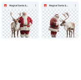 Magical Santa & Reindeer Model Overlays