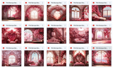 Ultimate Pink Baroque Room Background Bundle