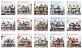 Illustrated Victorian Christmas Asset Pack - Meg Bitton Productions