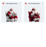 Magical Jolly Reading Santa Model Overlays