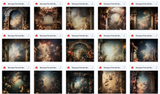 Ultimate Baroque Portrait Background Bundle - Meg Bitton Productions