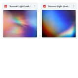 Magical Summer Light Leak Overlays