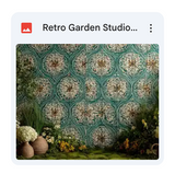 Retro Garden Studio Background Bundle