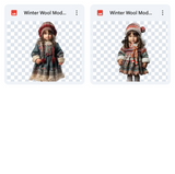 Magical Winter Wool Model Overlays