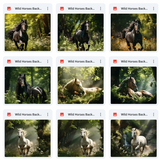 Ultimate Wild Horses Background Bundle