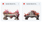 Magical Garden Bench Overlays