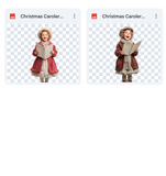 Magical Christmas Caroler Model Overlays