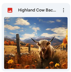 Highland Cow Background Bundle