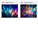 Magical Rainbow Light Rays Overlays