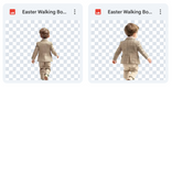 Magical Easter Walking Boy Model Overlays