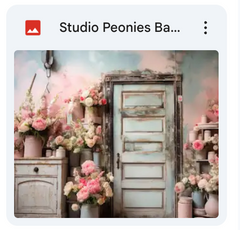Studio Peonies Background Bundle