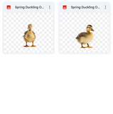 Magical Spring Duckling Overlays