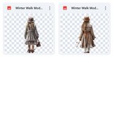 Magical Winter Walk Model Overlays