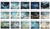 Ultimate Studio Clouds Background Bundle - Meg Bitton Productions