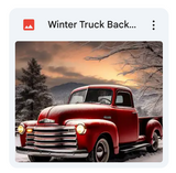 Winter Truck Background Bundle