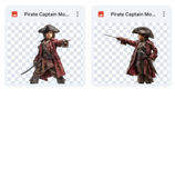 Magical Pirate Captain Model Overlays
