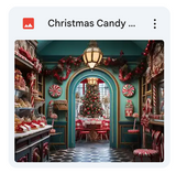 Christmas Candy Shop Background Bundle