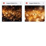 Magical August Bokeh Overlays