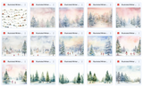 Illustrated Micro Winter Wonderland Asset Pack - Meg Bitton Productions