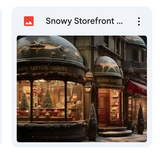 Snowy Storefront Background Bundle