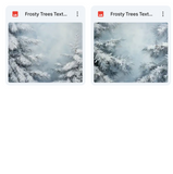 Magical Frosty Trees Textures