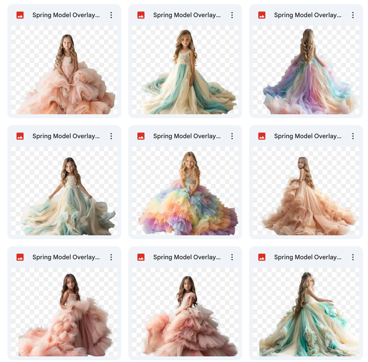 Ultimate Spring Gown Model Overlays – Meg Bitton Productions