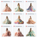 Ultimate Spring Gown Model Overlays