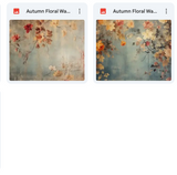 Magical Autumn Floral Wallpaper Textures