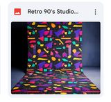 Retro 90's Studio Background Bundle