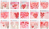 Illustrated Valentine's Greeting Cards Pack