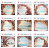 Ultimate Beach Wedding Arches Background Bundle