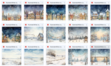 Illustrated Winter Joy Asset Pack - Meg Bitton Productions