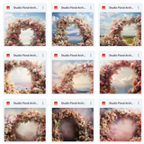 Ultimate Studio Floral Arch Background Bundle