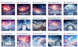 Ultimate Fantasy Winter Background Bundle - Meg Bitton Productions