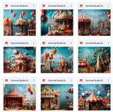 Ultimate Carnival Studio Background Bundle