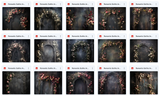 Ultimate Romantic Gothic Arches Background Bundle - Meg Bitton Productions