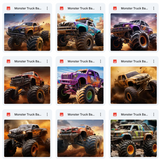 Ultimate Monster Truck Background Bundle