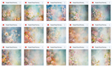 Grand Pastel Floral Portrait Background Bundle - Meg Bitton Productions