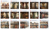 Illustrated Victorian Christmas Asset Pack - Meg Bitton Productions