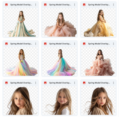 Ultimate Spring Gown Model Overlays