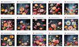 Ultimate Classic Floral Portrait Background Bundle - Meg Bitton Productions