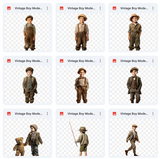 Ultimate Vintage Boy Model Overlays Bundle