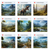 Jurassic Background & Overlay Asset Pack