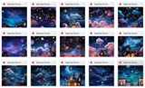 Ultimate Night Sky Portrait Background Bundle